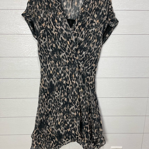 Allsaints Claria Animal Print Dress Size Small - Picture 10 of 16